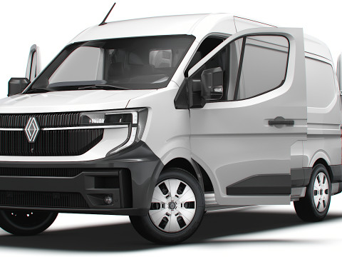 Renault Master L2H2 Van HQ Interior 2024 Model 3D