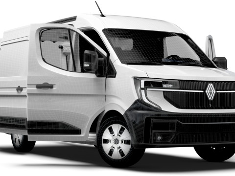 Renault Master L2H2 Van HQ Interior 2024 Model 3D