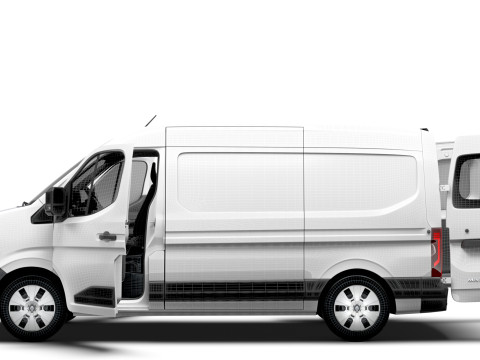 Renault Master L2H2 Van HQ Interior 2024 Model 3D