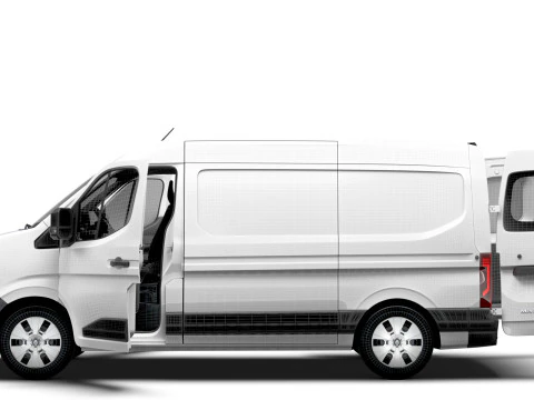 Renault Master L2H2 Van HQ Interior 2024 3D Model