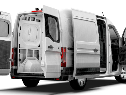 Renault Master L2H2 Van HQ Interior 2024 3D Model
