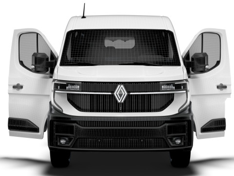 Renault Master L2H2 Van HQ Interior 2024 Model 3D