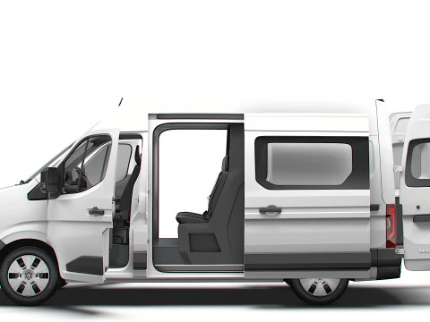 Renault Master L2H3 CrewCab Van HQ Interior 2024 3D Model