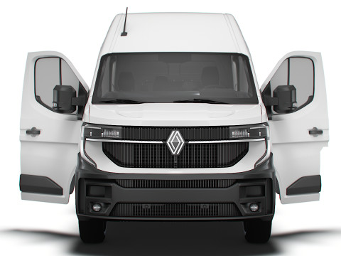 Renault Master L2H3 CrewCab Van HQ Interior 2024 3D 模型