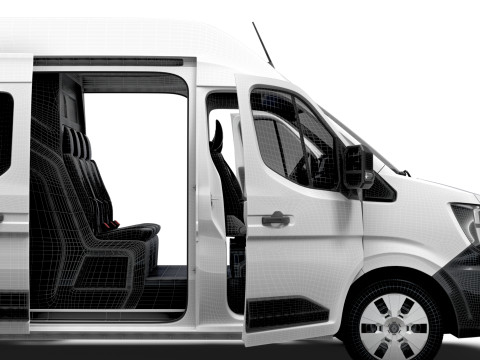Renault Master L2H3 CrewCab Van HQ Interior 2024 3D 模型
