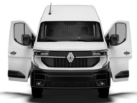 Renault Master L2H3 CrewCab Van HQ Interior 2024 3D 模型