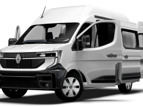 Renault Master L2H3 CrewCab Van HQ Interior 2024 3D 模型