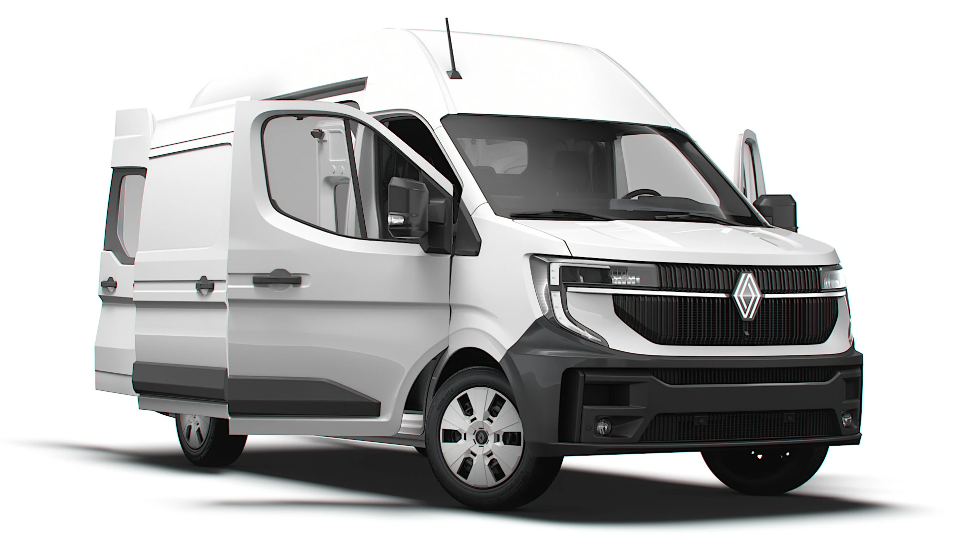 Renault Master L2H3 Van HQ Interior 2024 3D Model .c4d .max .obj .3ds .fbx .stl .blend 