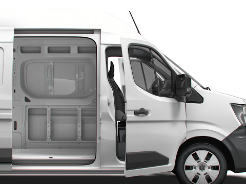 Renault Master L2H3 Van HQ Interior 2024 3D Model