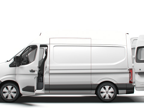 Renault Master L2H3 Van HQ Interior 2024 3D Model