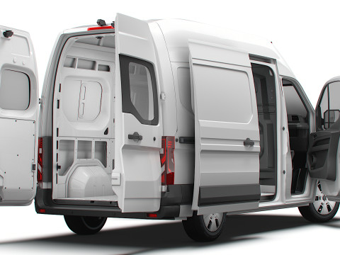 Renault Master L2H3 Van HQ Interior 2024 3D Model