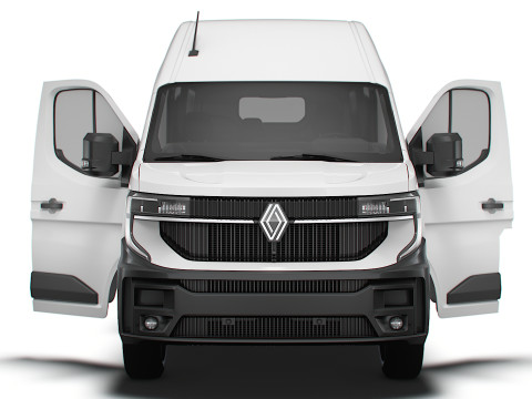 Renault Master L2H3 Van HQ Interior 2024 3D Model