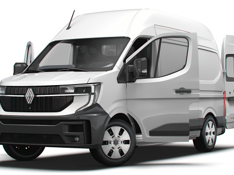 Renault Master L2H3 Van HQ Interior 2024 3D Model