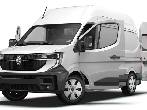 Renault Master L2H3 Van HQ Interior 2024 3D Model