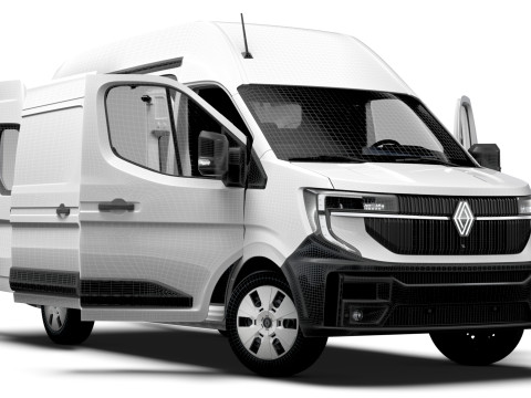 Renault Master L2H3 Van HQ Interior 2024 3D Model
