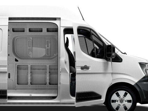 Renault Master L2H3 Van HQ Interior 2024 3D Model