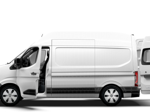 Renault Master L2H3 Van HQ Interior 2024 3D Model