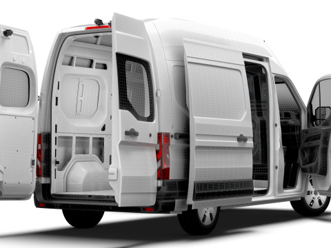 Renault Master L2H3 Van HQ Interior 2024 3D Model