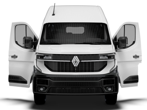 Renault Master L2H3 Van HQ Interior 2024 3D Model
