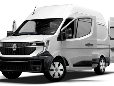 Renault Master L2H3 Van HQ Interior 2024 3D Model