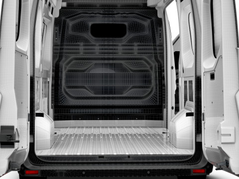 Renault Master L2H3 Van HQ Interior 2024 3D Model