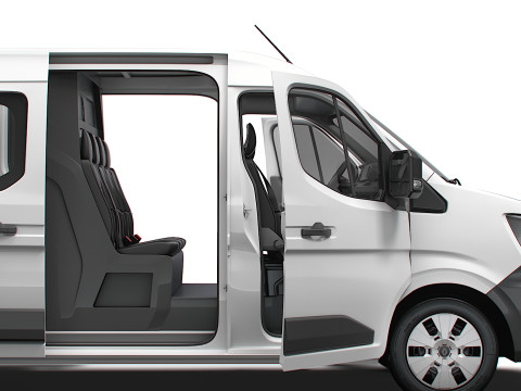 Renault Master L3H2 CrewCab Van HQ Interior 2024 3D Model