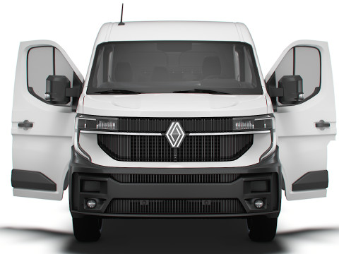 Renault Master L3H2 CrewCab Van HQ Interior 2024 3D Model