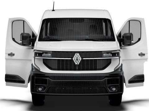 Renault Master L3H2 CrewCab Van HQ Interior 2024 3D Model
