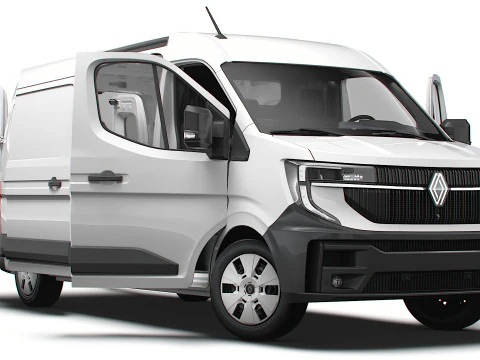 雷诺 Master L3H2 Van HQ 内饰 2024 3D 模型