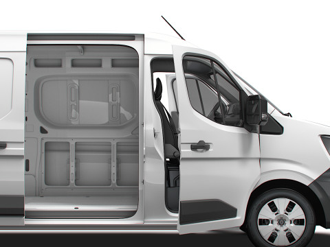 Renault Master L3H2 Van HQ Interior 2024 Model 3D
