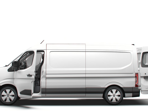 Renault Master L3H2 Van HQ Interior 2024 Model 3D