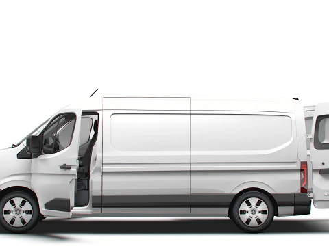 Renault Master L3H2 Van HQ Interior 2024 3D Model