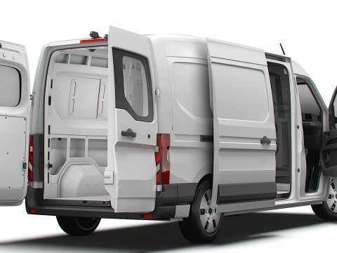 Renault Master L3H2 Van HQ Interior 2024 Model 3D