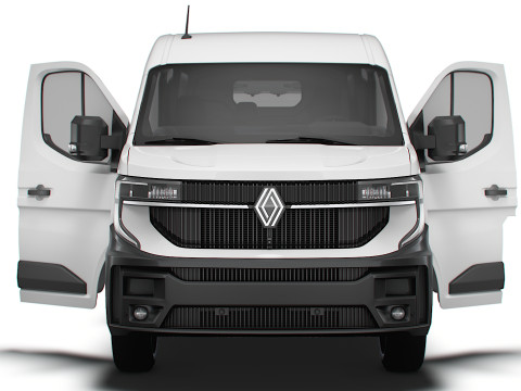 Renault Master L3H2 Van HQ Interior 2024 Model 3D