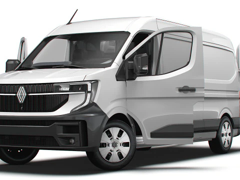 Renault Master L3H2 Van HQ Interior 2024 3D Model