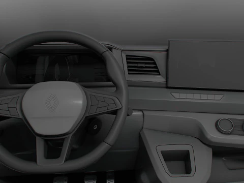 Renault Master L3H2 Van HQ Interior 2024 3D Model
