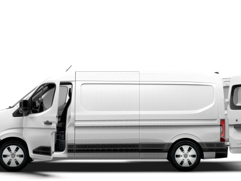 Renault Master L3H2 Van HQ Interior 2024 Model 3D