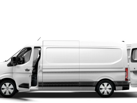 Renault Master L3H2 Van HQ Interior 2024 3D Model