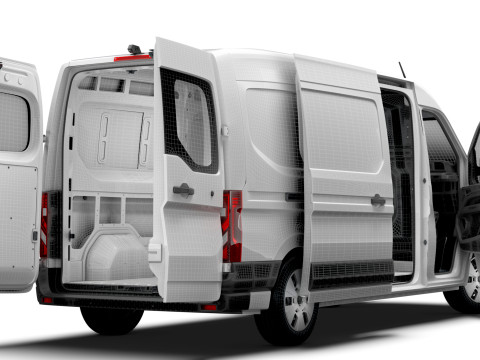 Renault Master L3H2 Van HQ Interior 2024 Model 3D
