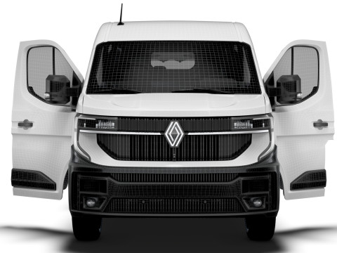 Renault Master L3H2 Van HQ Interior 2024 Model 3D