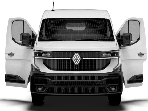 Renault Master L3H2 Van HQ Interior 2024 3D Model