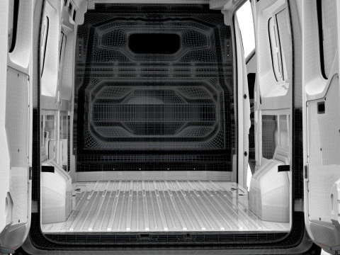 Renault Master L3H2 Van HQ Interior 2024 3D Model