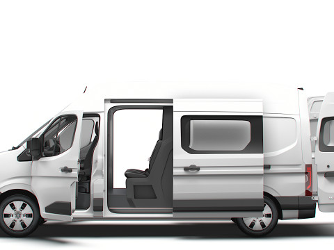 Renault Master L3H3 CrewCab Van HQ Interior 2024 3Dモデル