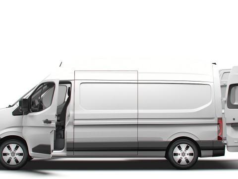 Renault Master L3H3 Van HQ Interior 2024 3D Model