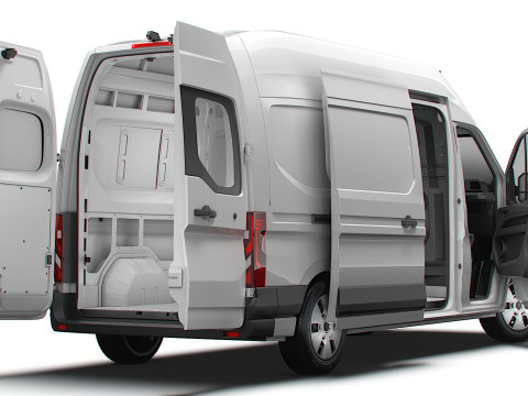 Renault Master L3H3 Van HQ Interior 2024 3D Model