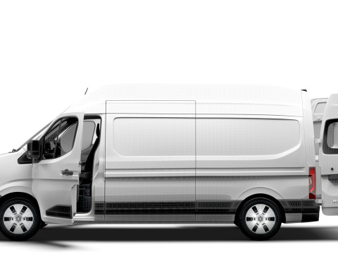 Renault Master L3H3 Van HQ Interior 2024 3D Model