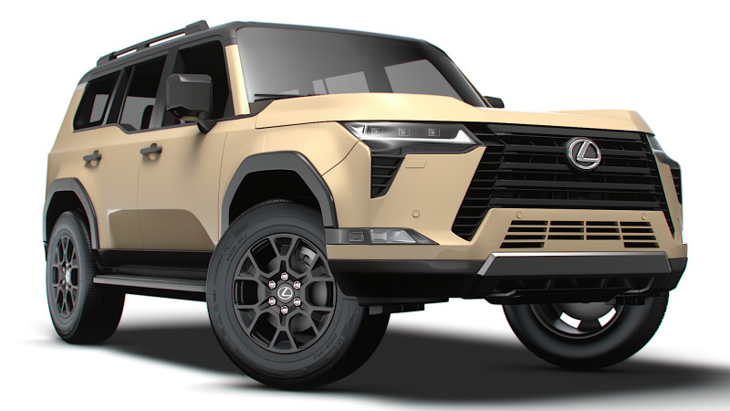 Lexus GX 550 Overtrail 2024 3D 模型 .c4d .max .obj .3ds .fbx .stl .blend 