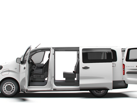 欧宝 Vivaro 电动 CombiVan L3 HQ 内饰 2024 年 3D 模型