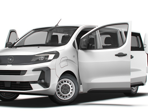 欧宝 Vivaro 电动 CombiVan L3 HQ 内饰 2024 年 3D 模型