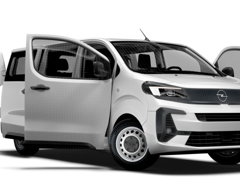 欧宝 Vivaro 电动 CombiVan L3 HQ 内饰 2024 年 3D 模型